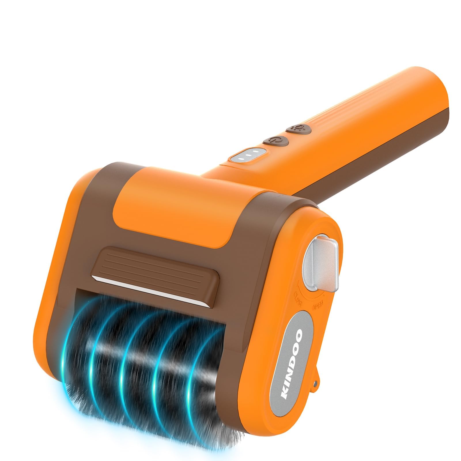 Electric Rechargeable Grill Brush,Grill Cleaner for Outdoor Grill with 800 RPM Motor - Bristle-Free Stainless Steel Grill Cleaner with LED Light for BBQ, Heavy Duty Grill Cleaning Tool (Champagne)