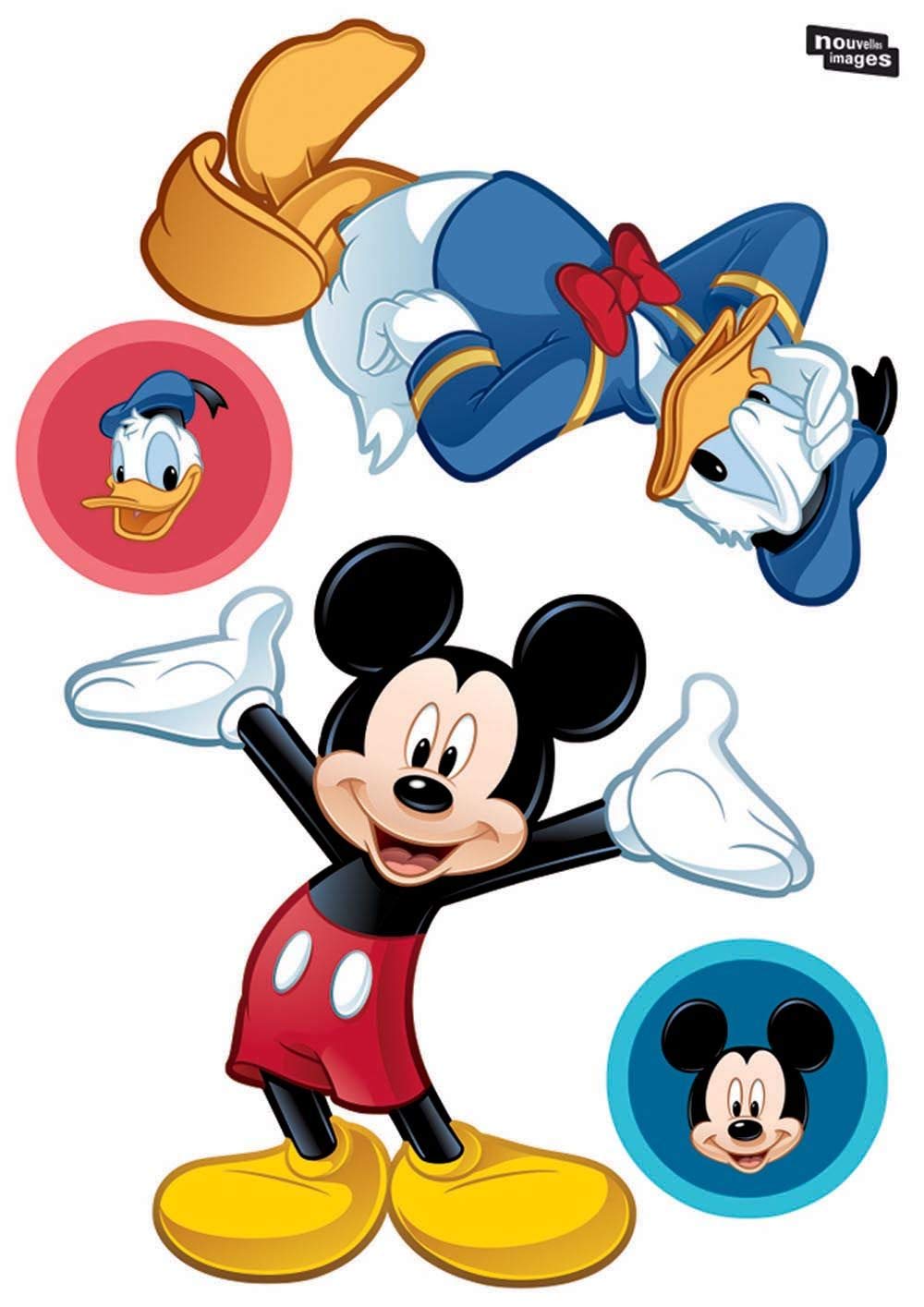 DRAEGER PARIS 1886 Niños Pared Adhesivo Disney Mickey Mouse y Sus Amigos