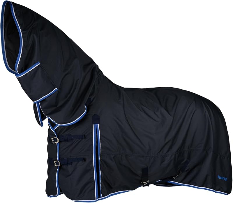 Manta para Cavalos HORZE Glasgow com Pescoço Integral, Impermeável 3000 mm, Modelo 24108-DB-135
