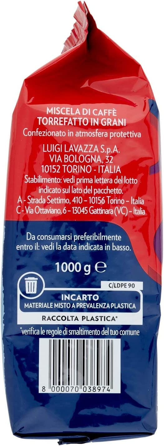6x LAVAZZA Espresso CREMA E GUSTO Kaffee 1kg Italienisch Bohnen whole beans
