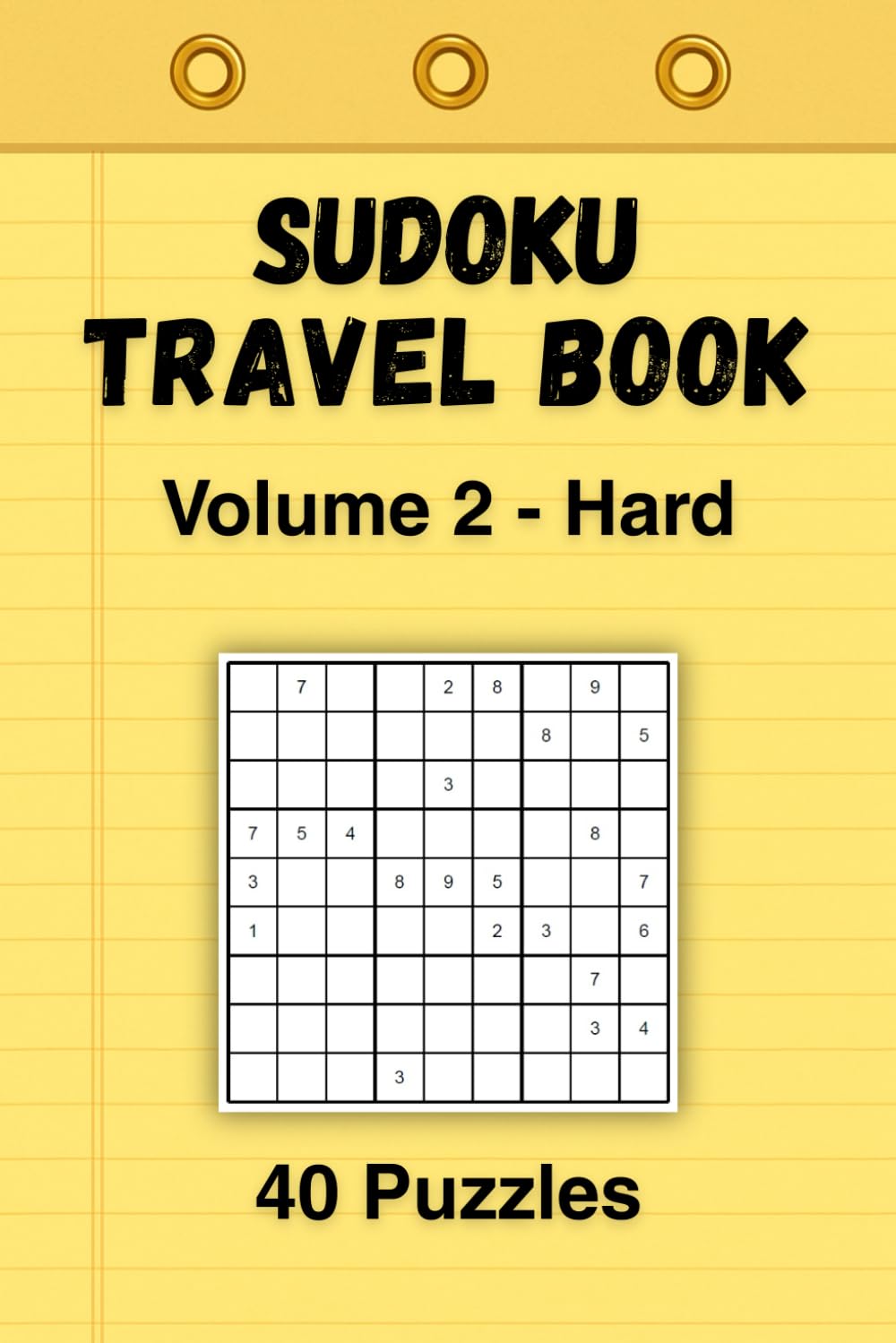 Sudoku Travel Book: Volume 2 - Hard