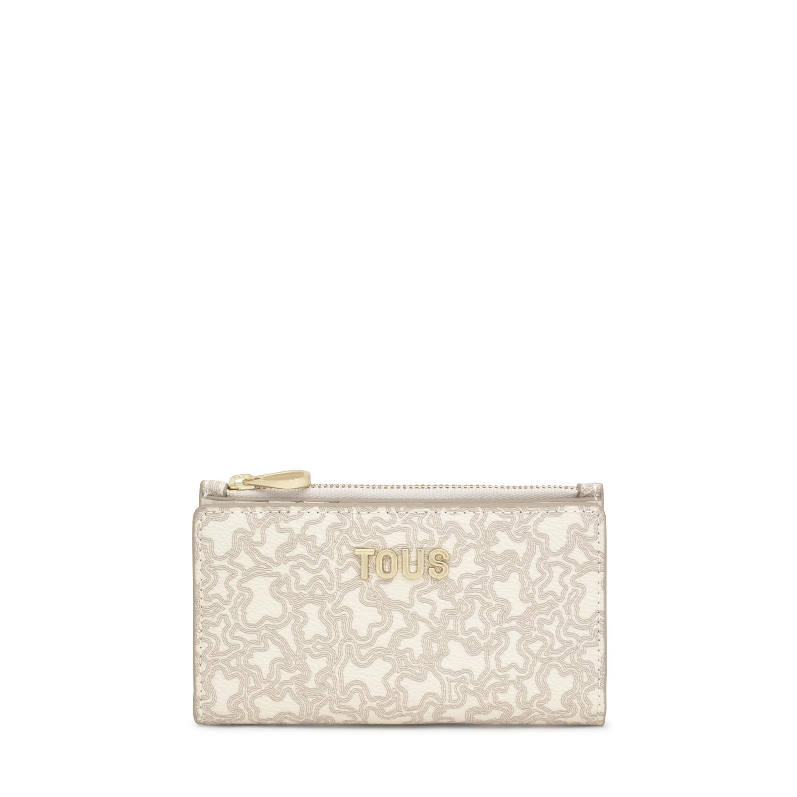 Tous Cartera Beige, para Mujer, Medidas 8 x 14,​2 x 1,​5 cm, Colección Kaos Mini Lines