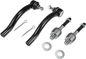 Metrix Premium Chassis Parts - 4 PC Inner & Outer Tie Rod End Kit Fits 2004-2008 Acura TL, Replacement EV80210, ES800218, ES800217, Made In Europe, Tie Rod Ends - Canada - Foto 4