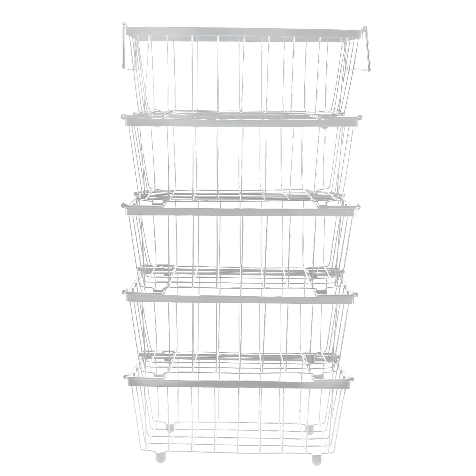 BigKing - Contenedores de almacenamiento apilables para congelador, cestas de congelador de maletero, contenedores de almacenamiento para guardabarros para organizar diversas carnes, pescados, bolsas