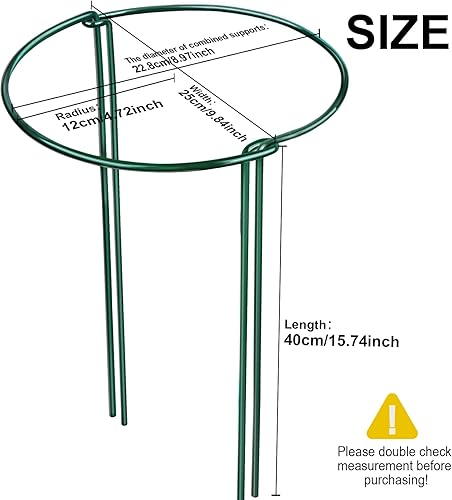 Miniatura 2 de LEOBRO Estacas de soporte para plantas, 8 jaulas y soportes de peonía, jaula de peonía, estacas de apoyo para plantas al aire libre, estacas de