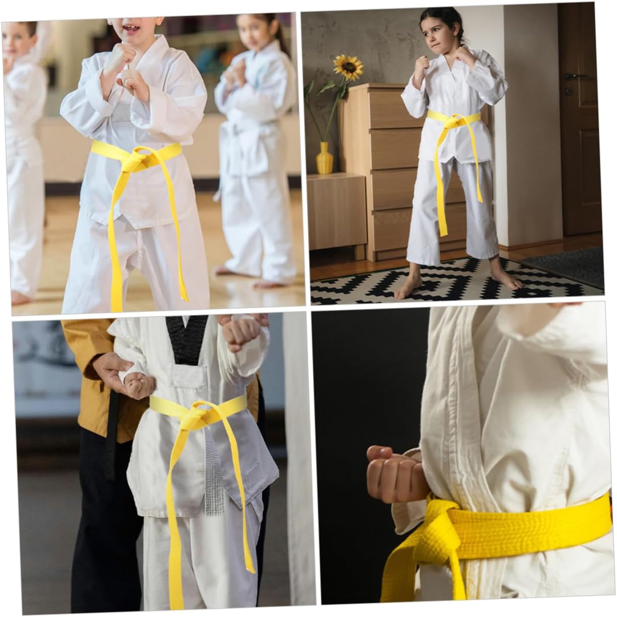 YARNOW Versatile Colored Karate Belt for Women Stylish Martial Arts Waistband Soft Breathable for Comfort for Taekwondo Karate Fashionable Design for All Levels