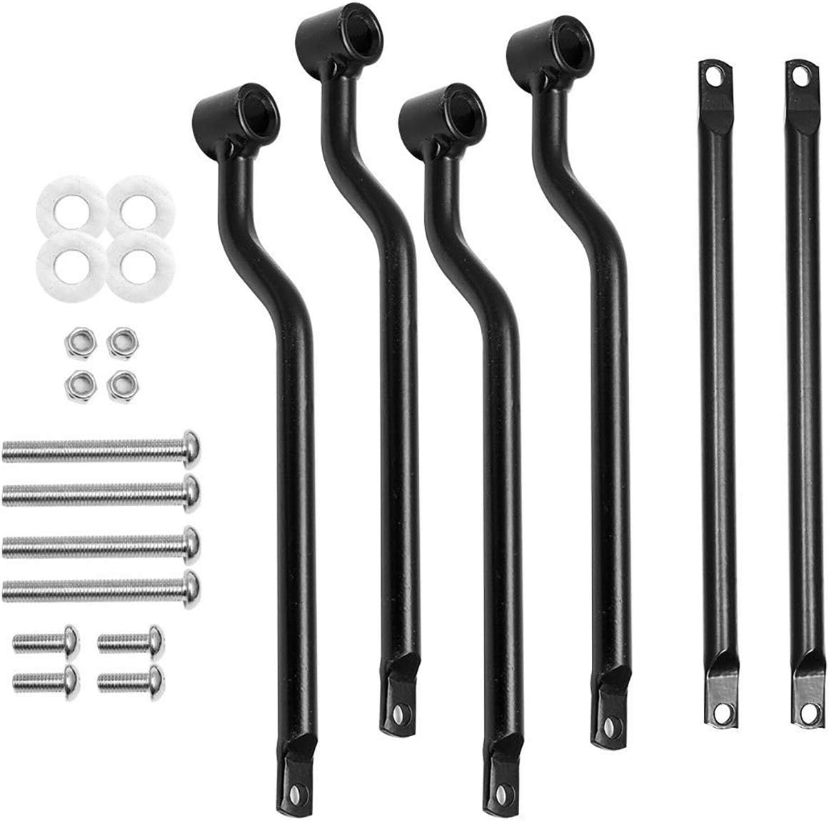 Yibid Heavy Steel Universal Motorcycles Saddle Bag Support Bracket Bars Mount Holder Replacement for/ Compatibility with Honda Suzuki Yamaha Kawasaki Boulevard C50 M50 Intruder Volusia VL800 (Chrome)