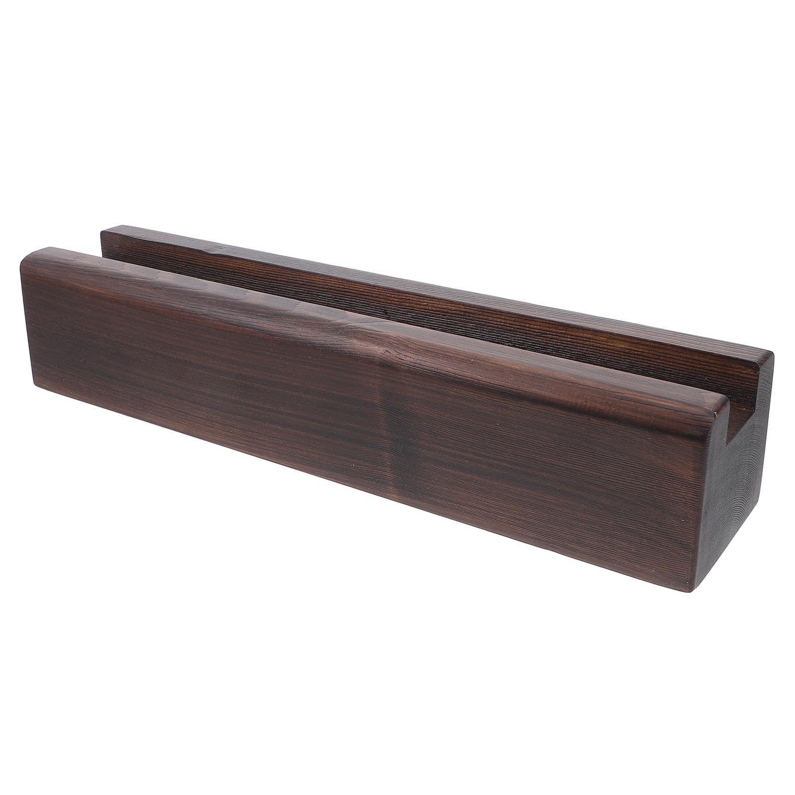 Support de miroir de sol en bois avec base antiderapante stable et discrete