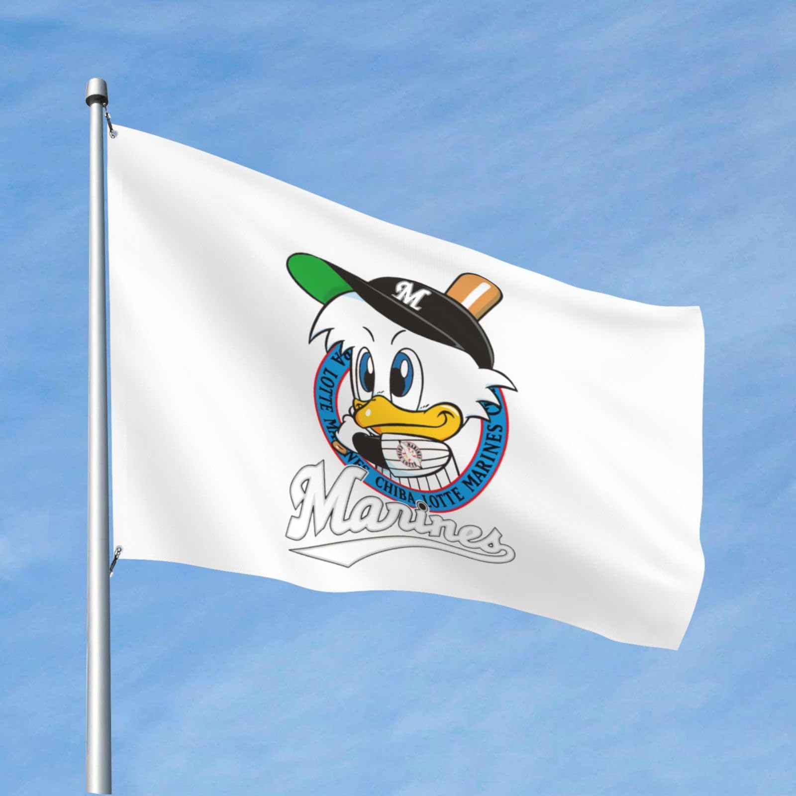 Amazon.co.jp: 千葉ロッテマリーンズ 旗 野球の旗 フラッグ 撮影用