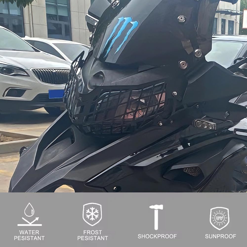 Generico Copertura di protezione per griglia del faro anteriore della moto TRK 502 X TRK502X TRK502 2022 2021 2020 2018 2019 2023