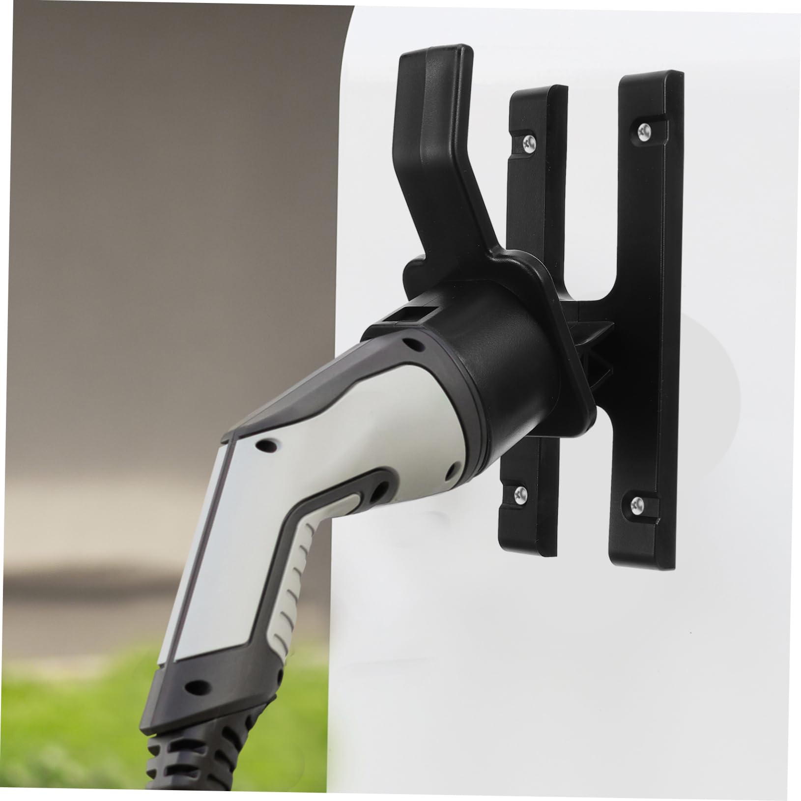 iplusmile 5 Pz Supporto Per Di Ricarica Supporto Per Spina Caricabatterie Ev Da Parete Per Caricabatterie Ev Per ia Per Auto Elettrica Black Pa66