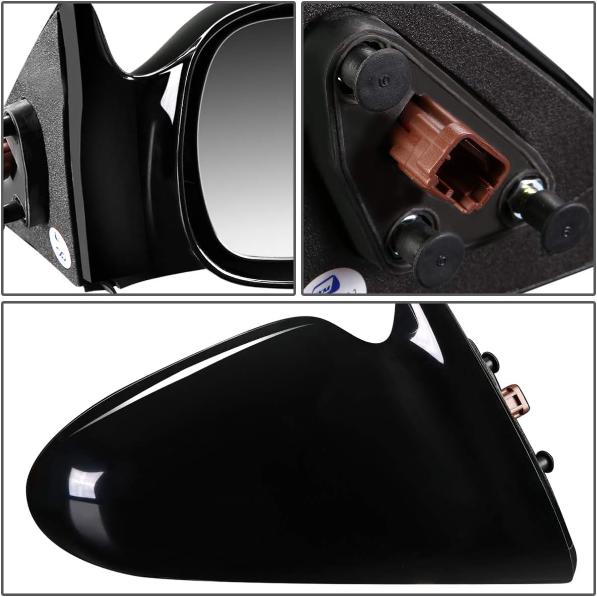 Auto Dynasty NI1320125 NI1321125 Pair OE Style Powered Side View Door Mirror Compatible with Altima 00-01