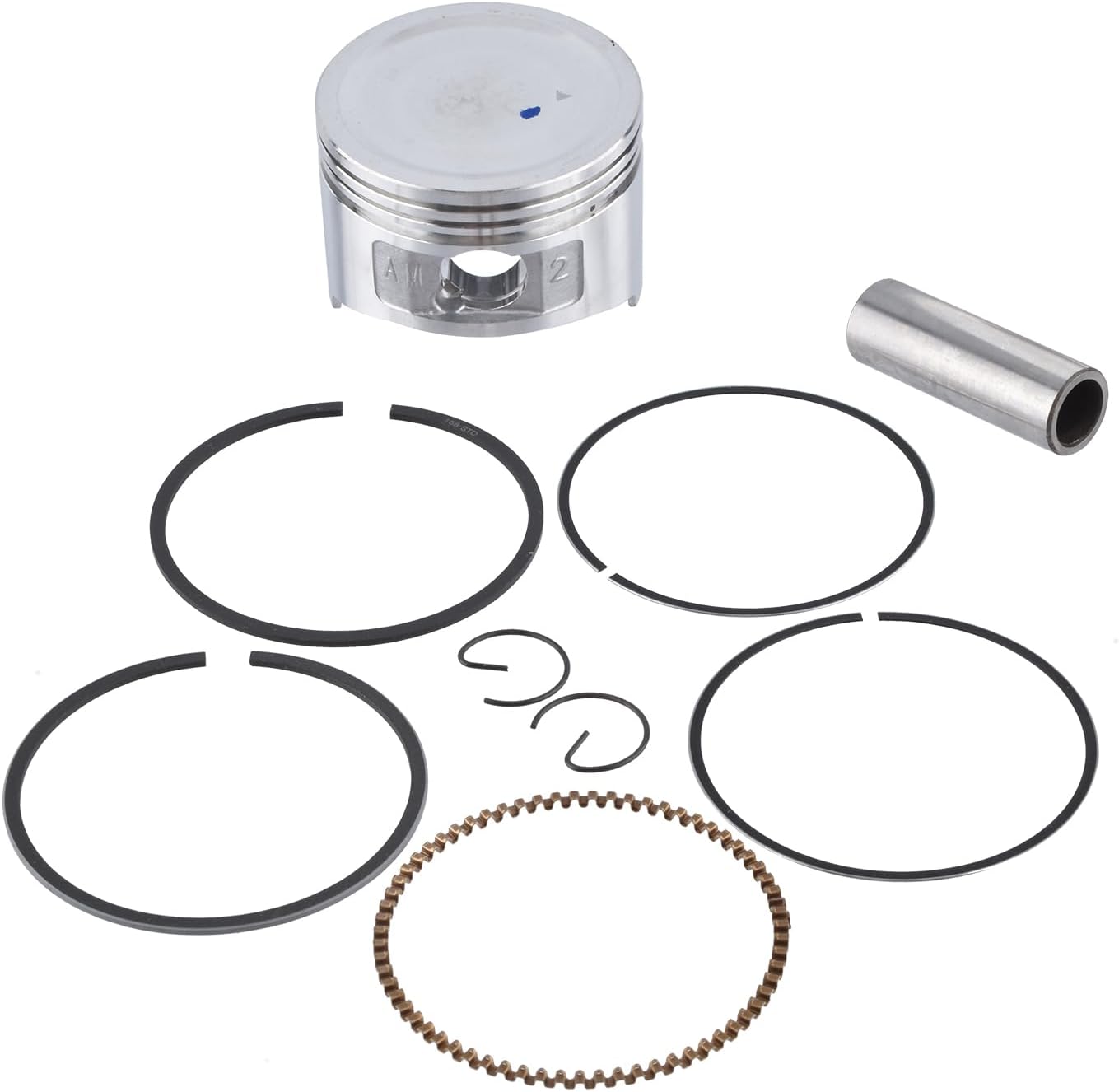 Piston with Rings Circlips for Honda GX200 6.5HP Engine