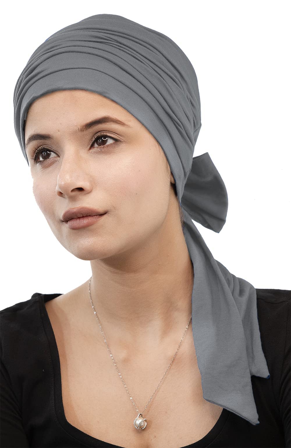 The Headscarves Women's Bamboo Viscose Prana Scarf (HS131_Grey) For Female