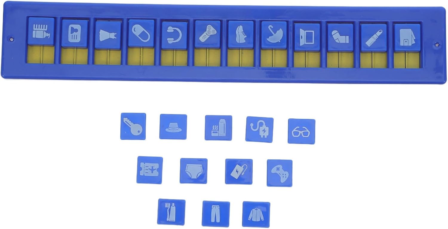 Moving Box Packing Organizer with 24-Slot Slider, Portable Moving Checklist Board for Home Storage and Packing Inventory Management
