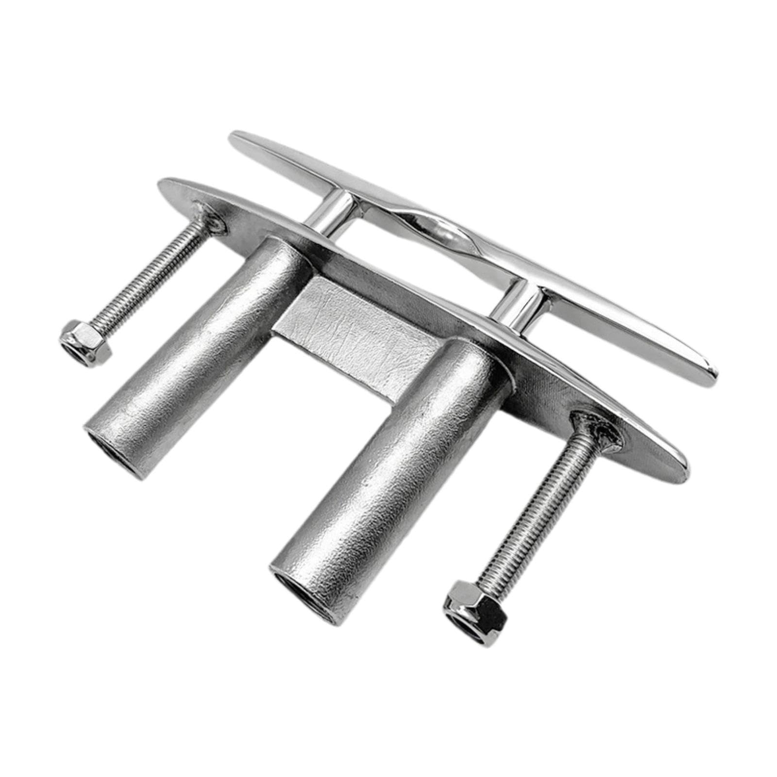 DYNWAVE Boat Cleat Dock Cleat 316 Stainless Steel Pull up Heavy Duty Flush Mount Mooring Rope Cleat for Yachts Deck Kayak Boat