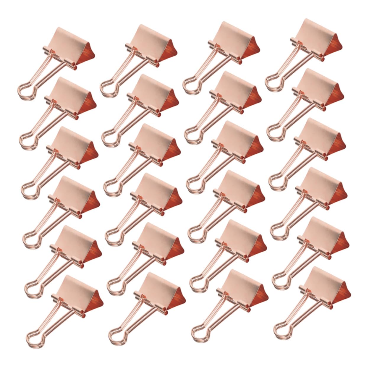 Mipcase 100pezzi Fermagli in Metallo per Raccoglitori in Oro Rosa per Organizzare Ricevute Documenti d Esame e Quaderni Clip Robuste e Compatte