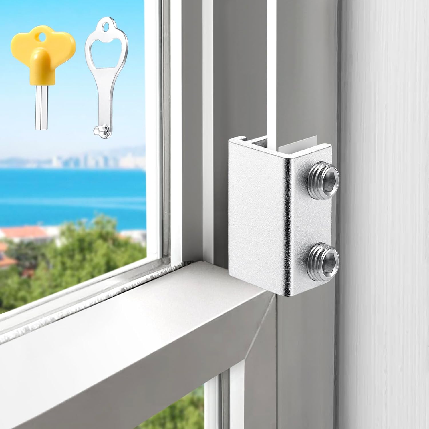 Sliding Window Locks (2 Pack), Window Locks for Up and Down Windows and ...