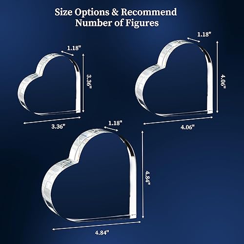 Miniatura 9 de Iaisacl Foto de cristal 3D, foto grabada con láser con 4 fondos, cubo de imagen de cristal grabado personalizado para aniversario de Navidad, regalo