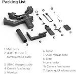 FeiyuTech SCORP-C Stabilisateur de caméra Gimbal portable pour appareil photo sans fil et sans fil pour Sony/Canon/Nikon/Panasonic/Fujifilm,Max 5.51lbs Professionnel 3-Axis Stabilisateur vidéo,Autorisé par l'autorité officielle