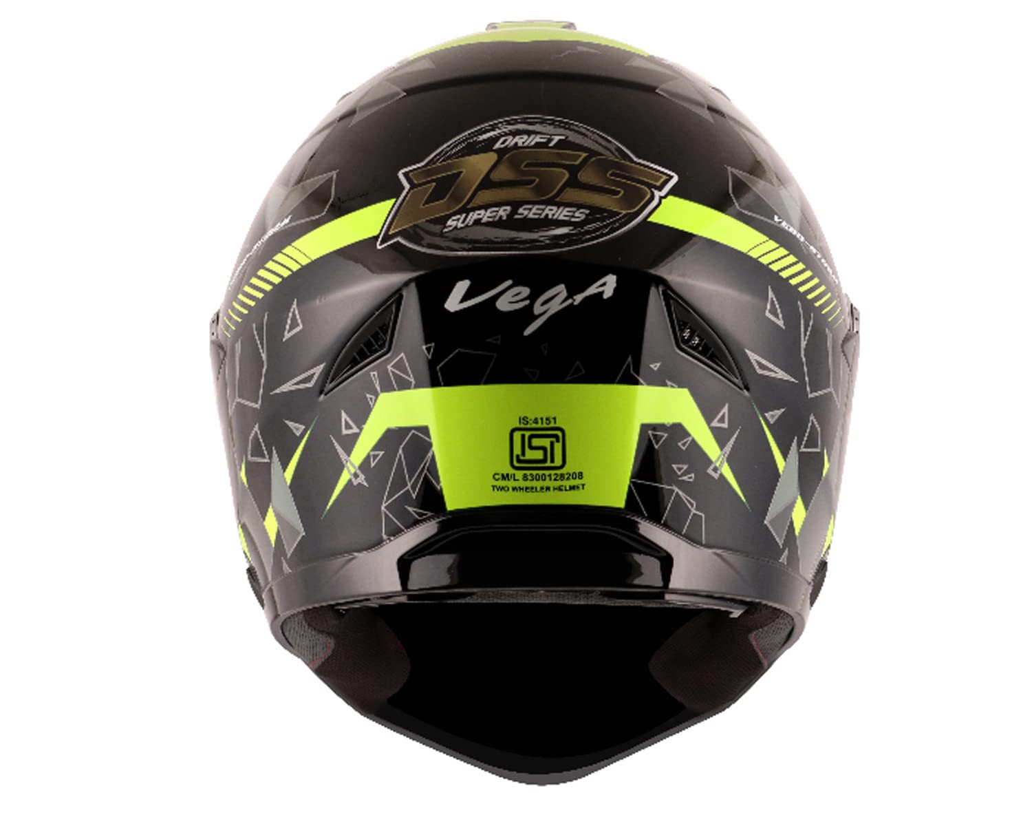 Vega Storm Drift Black Neon Yellow 