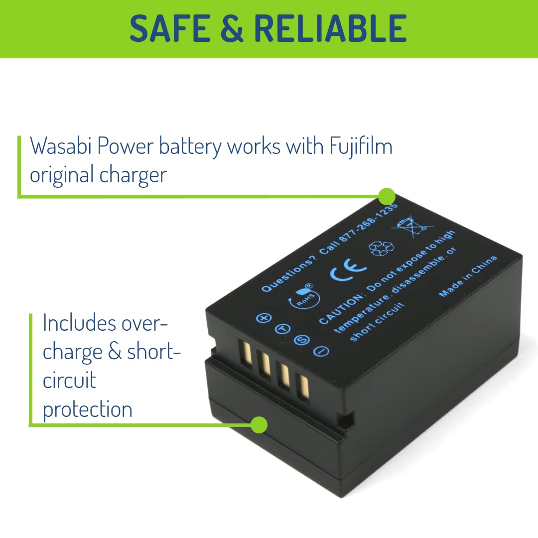 Amazon.com : Wasabi Power Battery (2-Pack) for Fujifilm NP-T125