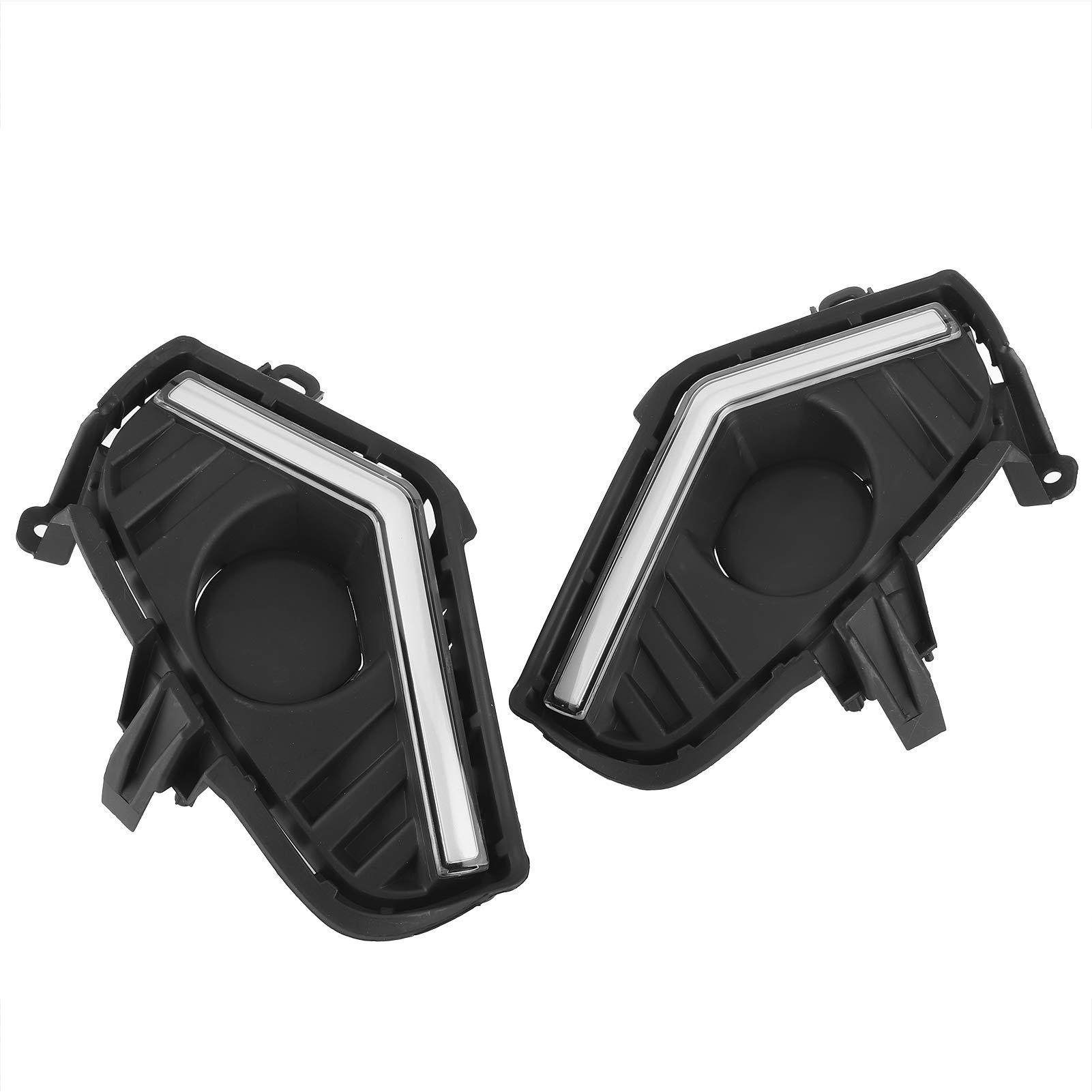 Luce di marcia diurna Lampada di marcia diurna Luce di marcia diurna con fendinebbia LED DRL Luce di marcia diurna Luce di guida 2 luci di marcia diurna a LED con accessorio per fendinebbia adatto pe
