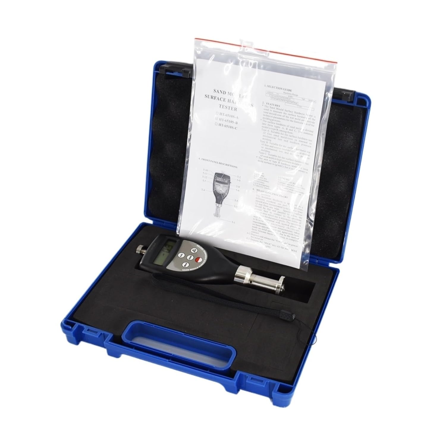 Hardness Tester, Sand Mould Surface Hardness Tester HT-6510S-B for Fine and Coarse Sand Mold/core in Manual Or Mechanical Low and Medium Pressure