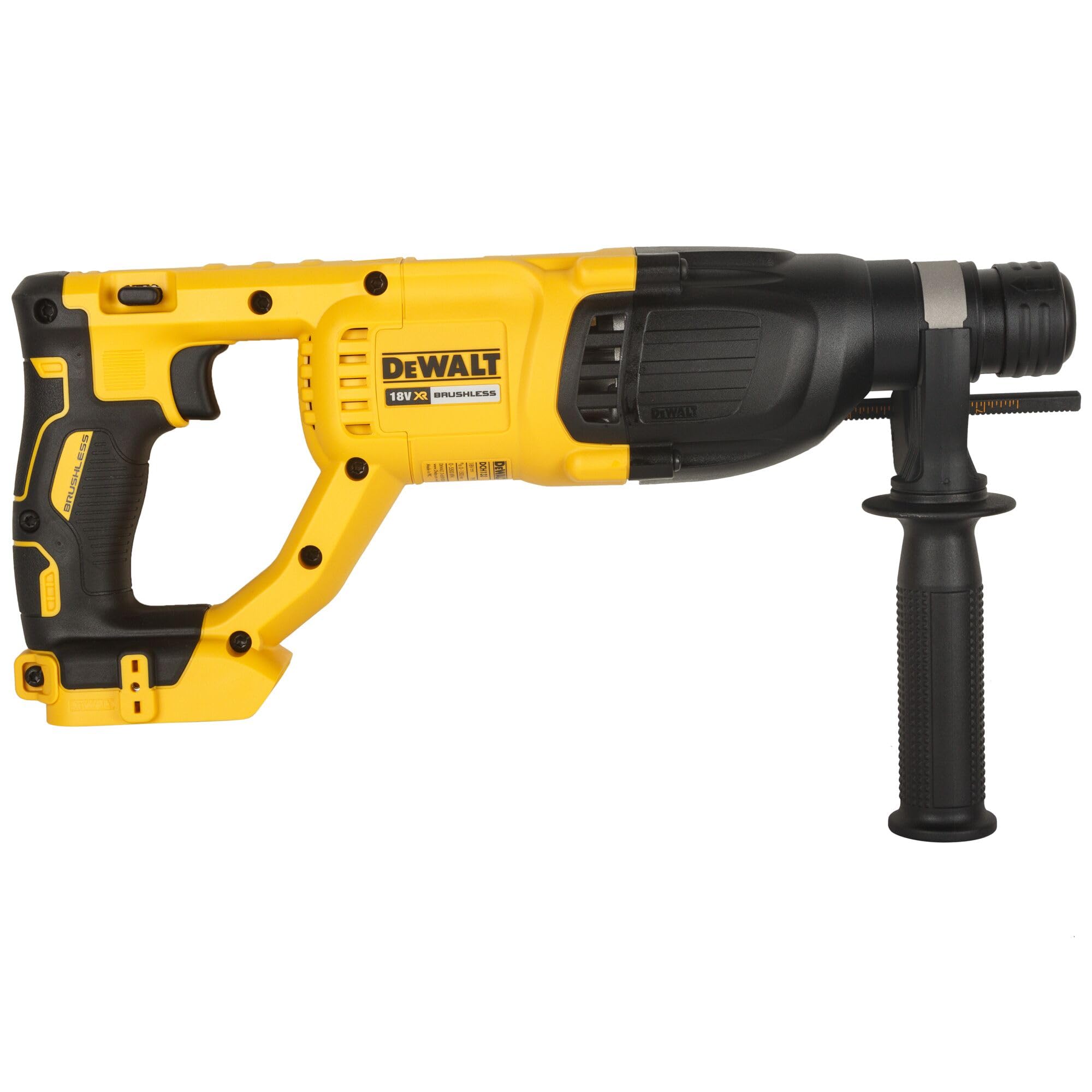 DeWalt Martello Elettropneumatico Brushless XR 18V ​​SDS-Plus 2.6J senza caricabatteria/batteria con custodia TSTAK, Multicolore