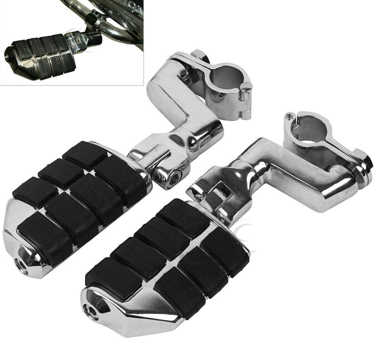 TCT-MOTORPARTS Front Footpeg Set For Honda Goldwing GL1800 2001-2017 - Aluminum Rider Footrests