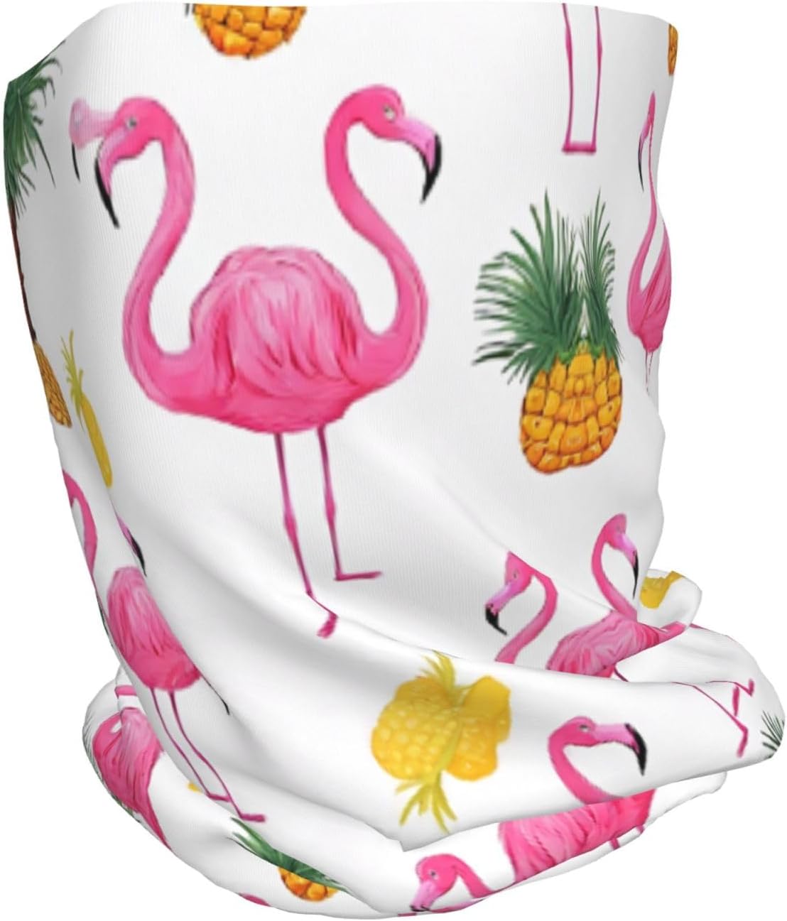 (Flamingo and Pineapple) Multi-Functional Convertible Brimless Hat for Daily Outdoor Travel Use -