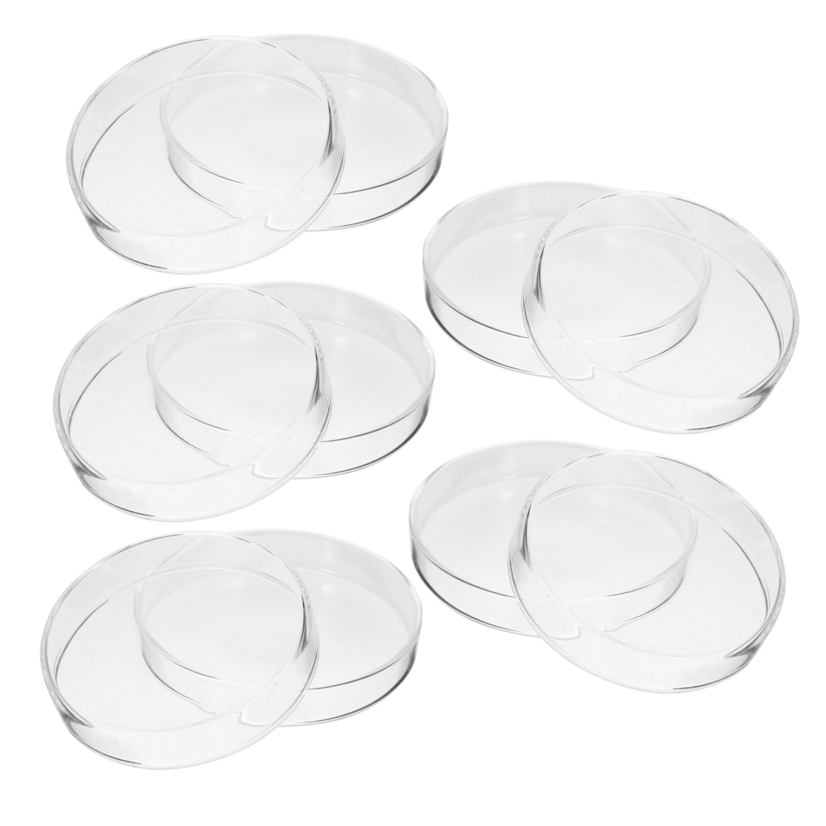 iplusmile 10piezas Placas De Cultivo Transparentes Para Laboratorio Dish Para Cultivo Celular y Experimentos Resistente y Fácil De Limpiar