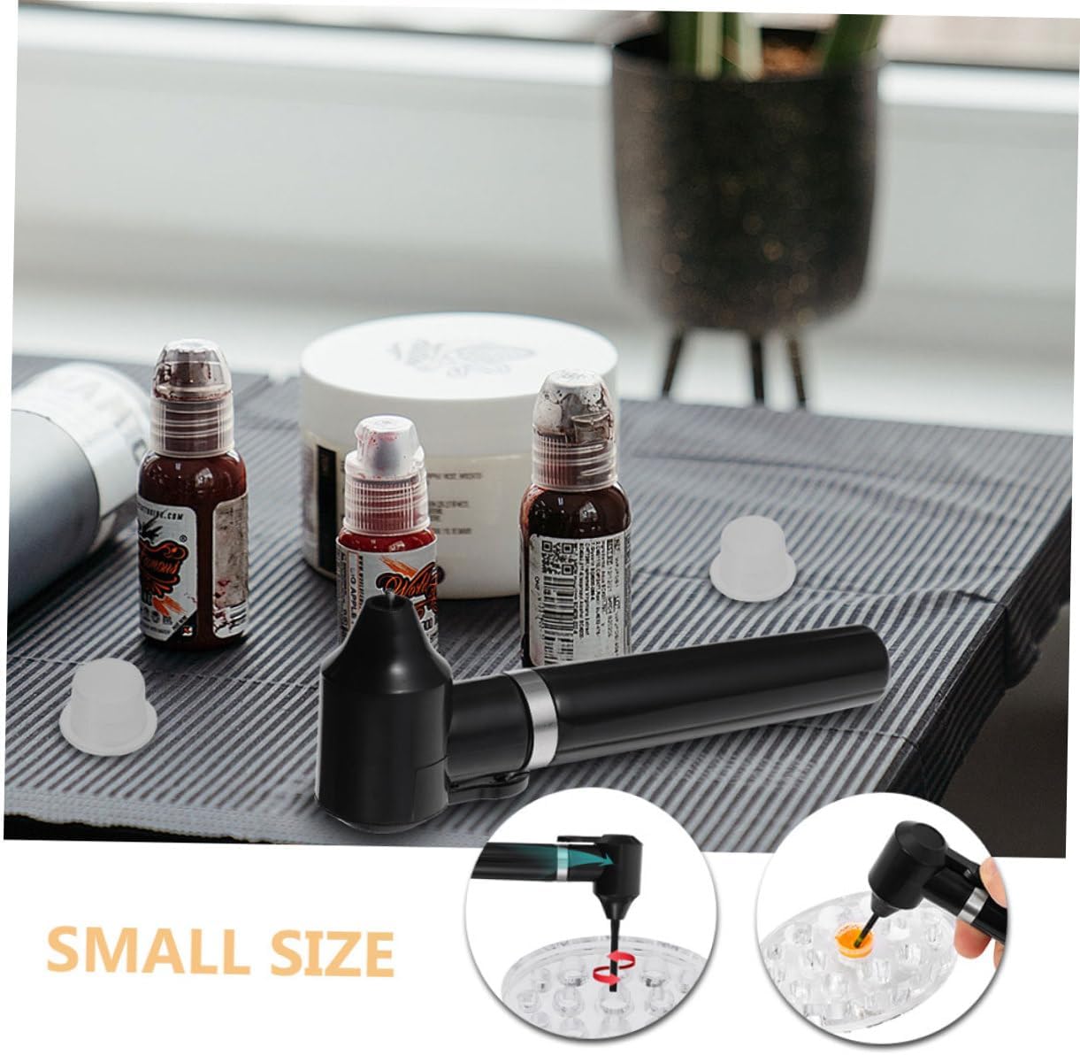 TOPPERFUN 5sets Electric Pigment Mixer Efficient Blending Tool for Artists Sticks Included Ergonomic Design for Comfortable Use for Ink and Paint Mixing