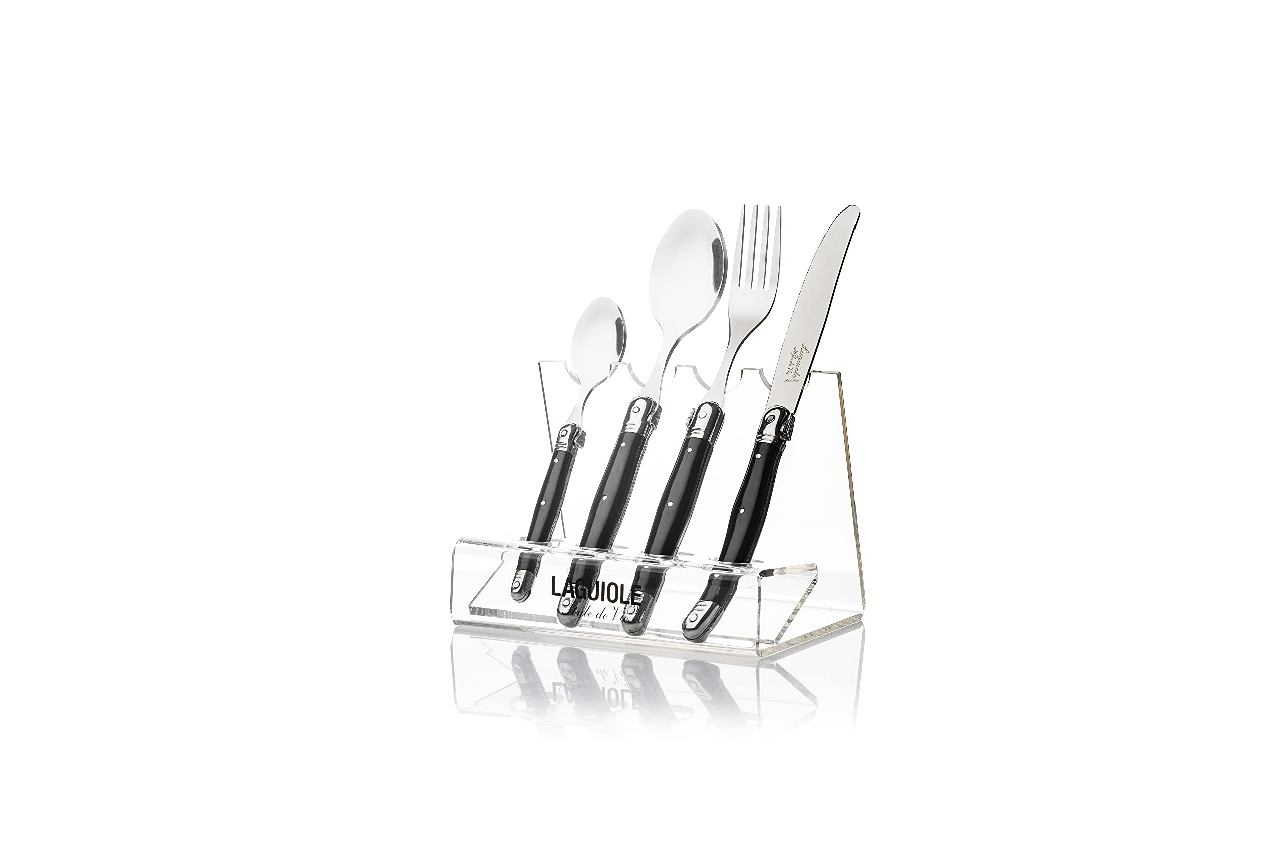 Laguiole Style de Vie Premium Line couvert zwart 24-delig (PrCouvZwart)