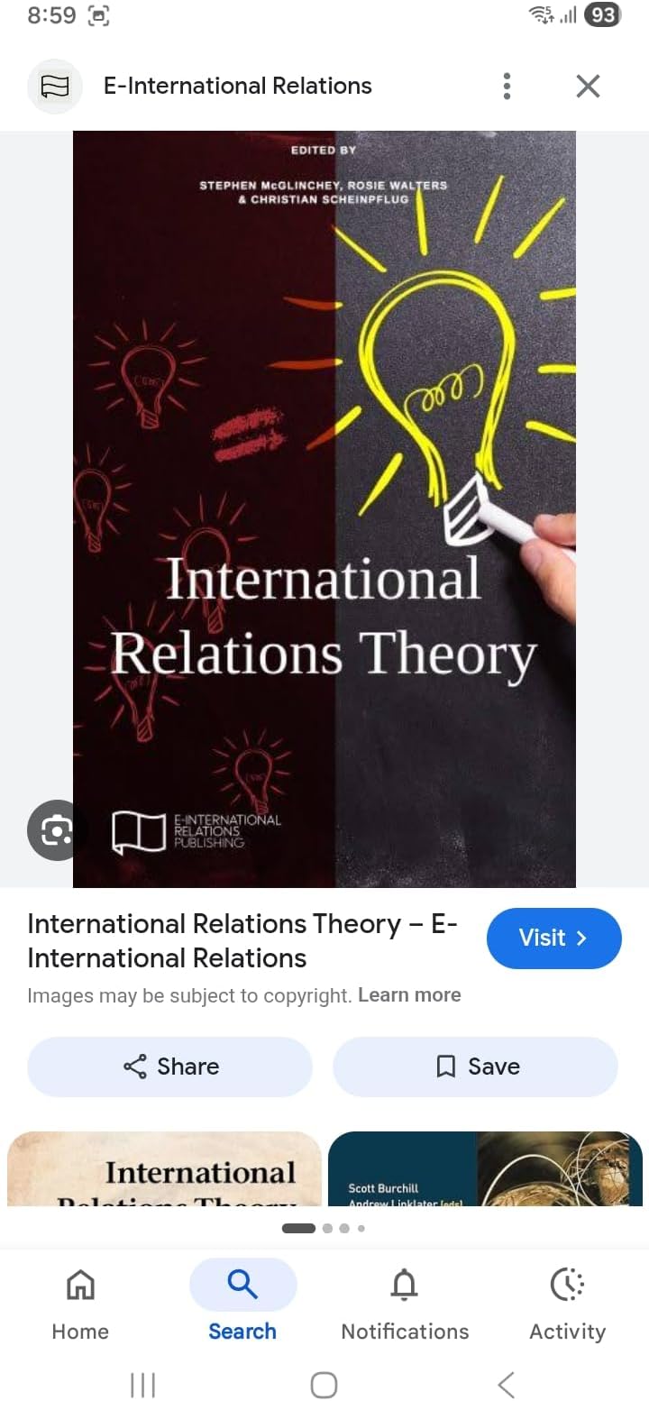 International Relations Theory, Edited by McGlinchey, Walters & Scheinpflug, E-International Relations Publishing (The Grammar Of Caste)