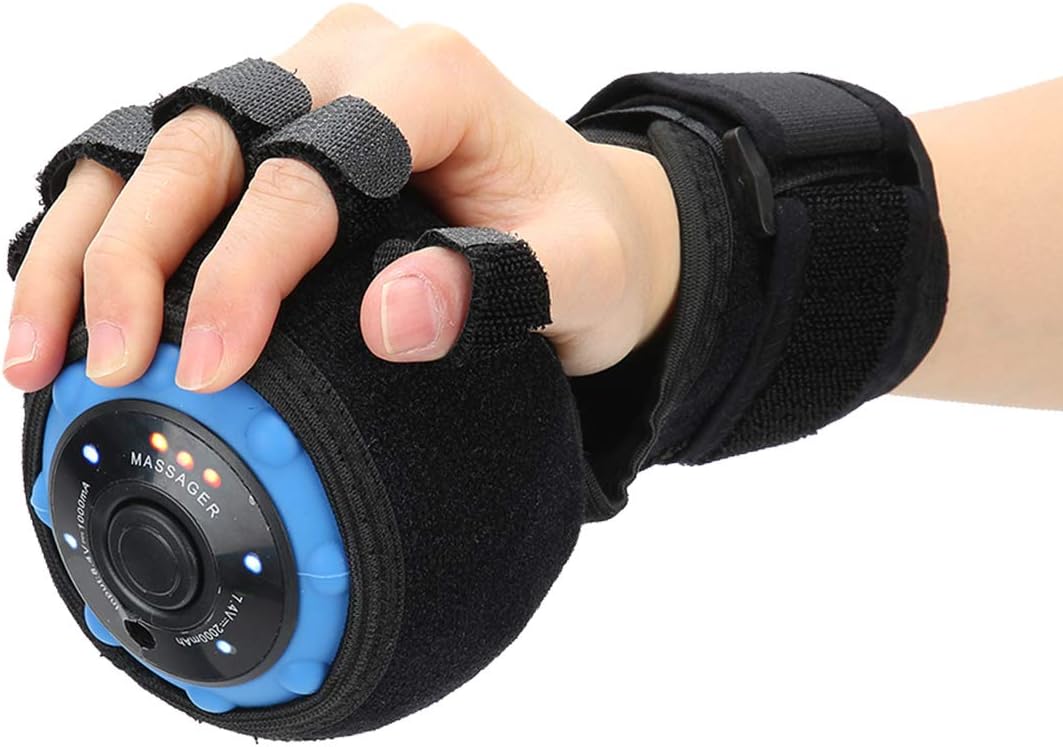 Electric Finger Rehabilitation Training Exercise Tool Wrist Hand Vibration Massage Ball Stimulate Nerve for Stroke Hemiplegia Patient