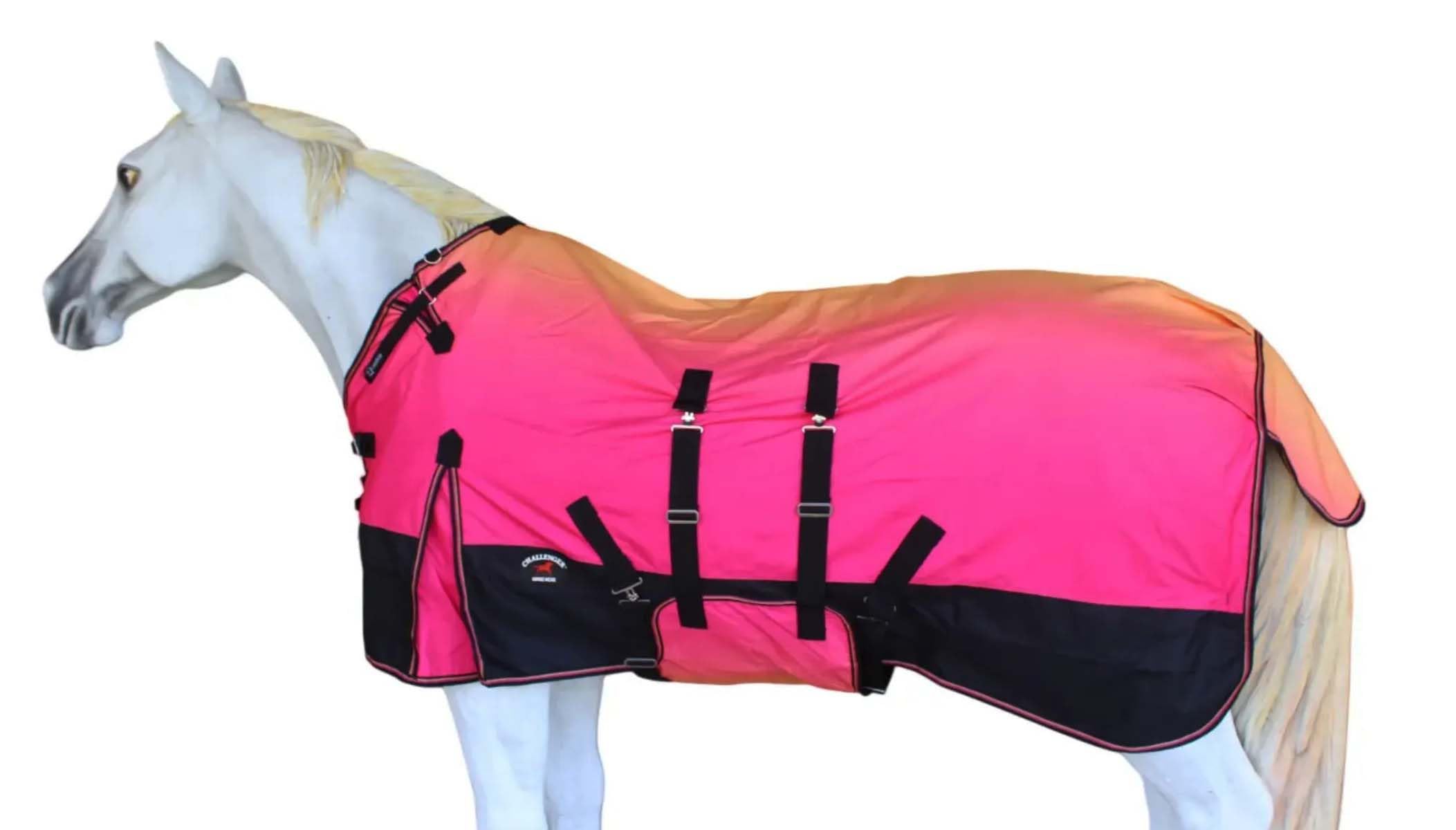 82" Horse Turnout Waterproof Fleece Lined Medium Winter Blanket Sunset 3B102LG