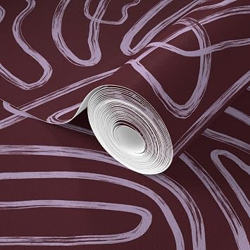 Spoonflower Boho Squiggles PVC-Free Type II Professional Wallpaper