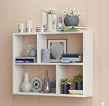 Wall Shelf for Bathroom Kitchen Living Room Home Solution RUNNUP Shelves White