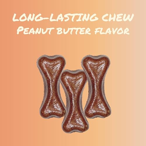 Miniatura 4 de Golosinas para perros, de larga duración, altas en proteínas, sin lactosa, masticables de queso 100% naturales, sabores de salmón, pollo y