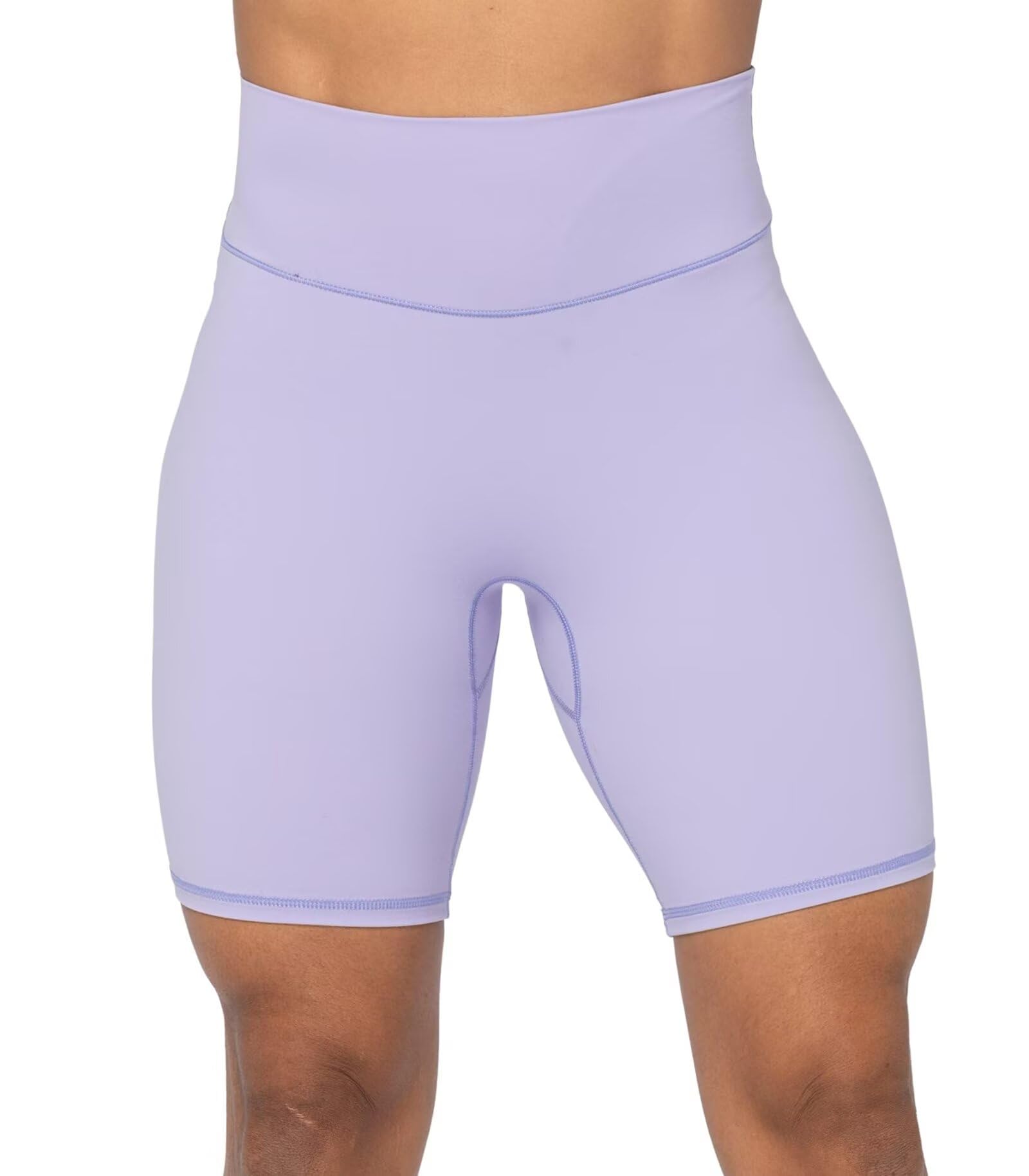 Sunzel No Front Seam High Waist Biker Shorts for Women, Squat Proof Yoga Workout Gym Bike Shorts
