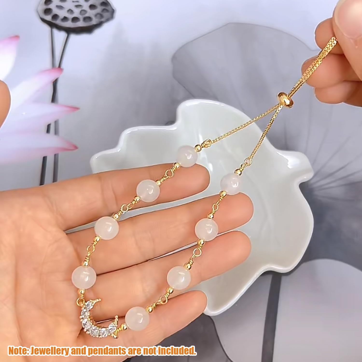 Fesorsi Gold Chain for Jewelry Making, 95ft 12 Style Steel Jewelry Chain, Electroplating Process, for DIY Necklace Chains, Tassel Pendants, with Jump Ring, Lobster Clasp, Pliers