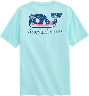 vineyard vines Baby Boys' Palm Tree Boat Scenic Whale Fill Short-Sleeve Pocket Tee