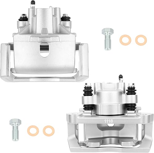 Miniatura 14 de SCITOO Pinza de freno trasera izquierda con soporte 18-B4837 compatible con Chrysler Aspen 2007-2009 para Dodge para Durango 2004-2009 para Dodge