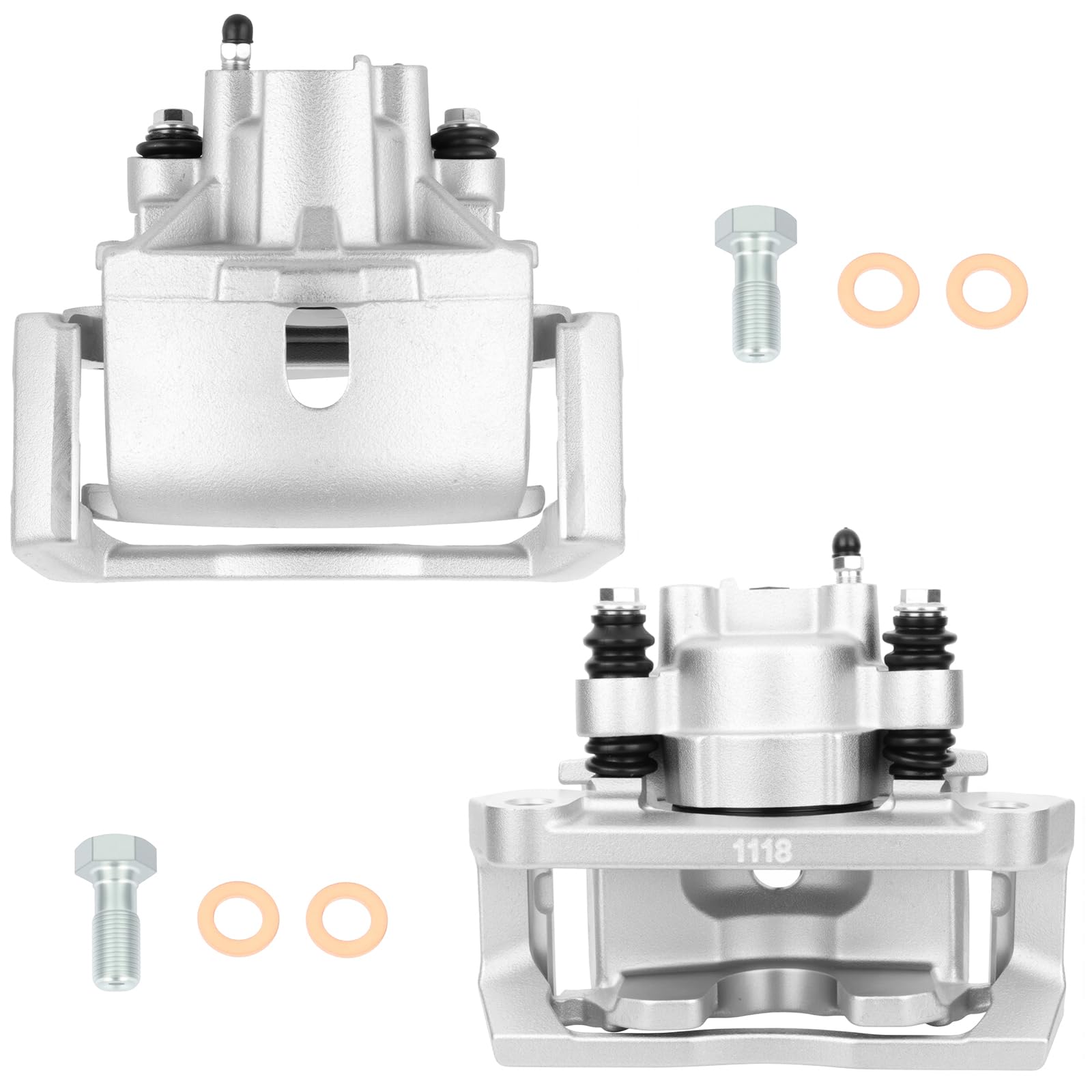 SCITOO Rear Brake Calipers With Bracket 18-B4836 18-B4837 Compatible For Chrysler Aspen 07-09, For Dodge Dakota/For Durango, For Dodge Ram 1500 02-10 For Dodge Ram 1500 Van 03 For Ram 1500 11-17
