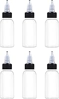 Vista 11 de 6 botellas de plástico de 8 onzas con tapa superior giratoria, botellas dispensadoras transparentes de 8.5 fl oz, botella vacía para líquidos