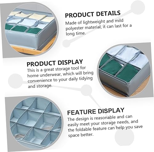Miniatura 8 de Cabilock Caja de almacenamiento de ropa interior, cajón, caja de almacenamiento de maquillaje, cajón de escritorio, caja de almacenamiento de