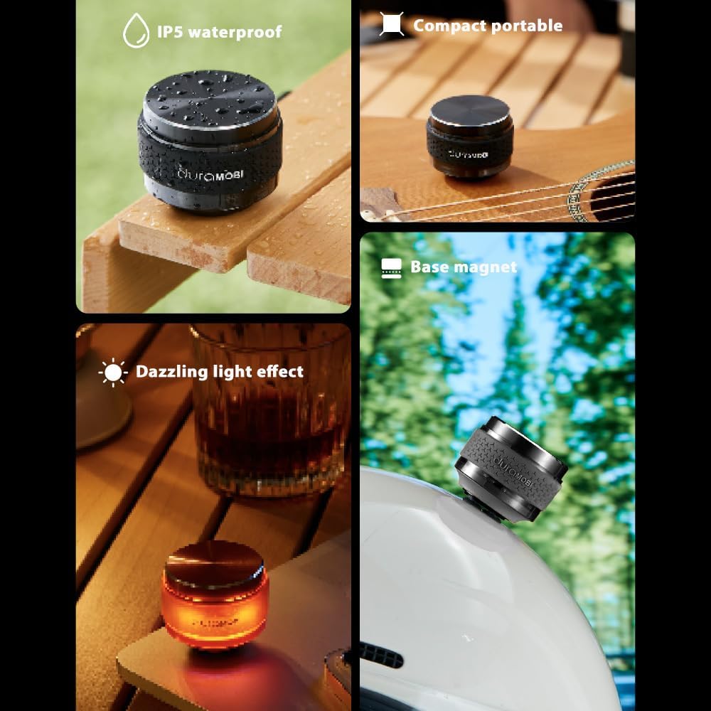 Wireless Mini BT Bone Conduction Speaker, Portable Sound Box, Magnetic Adsorption, RGB Color Light, IP54 Waterproof, Creative Portable Speaker Mini Size Music Player for Home Outdoor Travel - Image 5