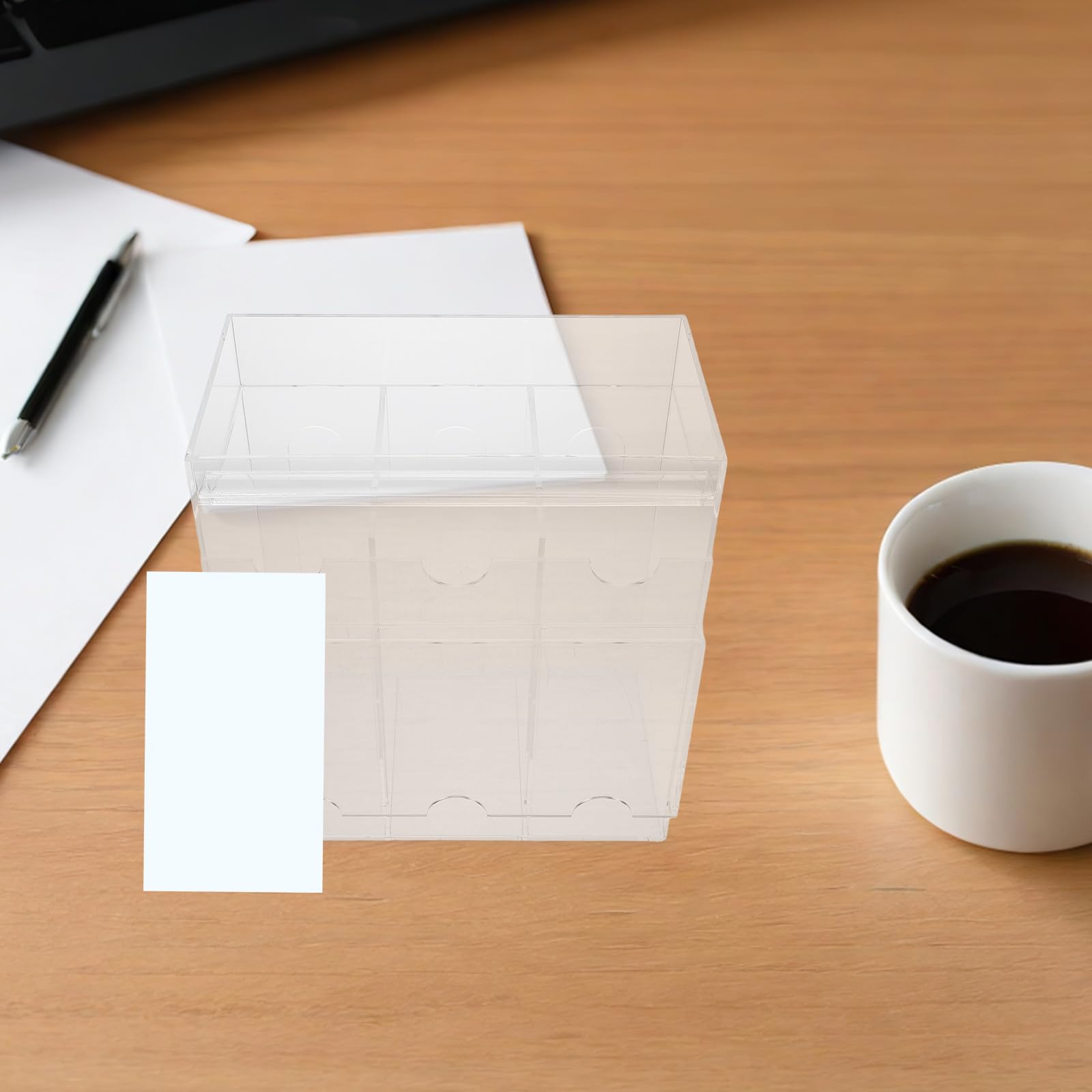 Acryl Kartenbox mit Mehreren Fächern für Sportkarten und Sammler