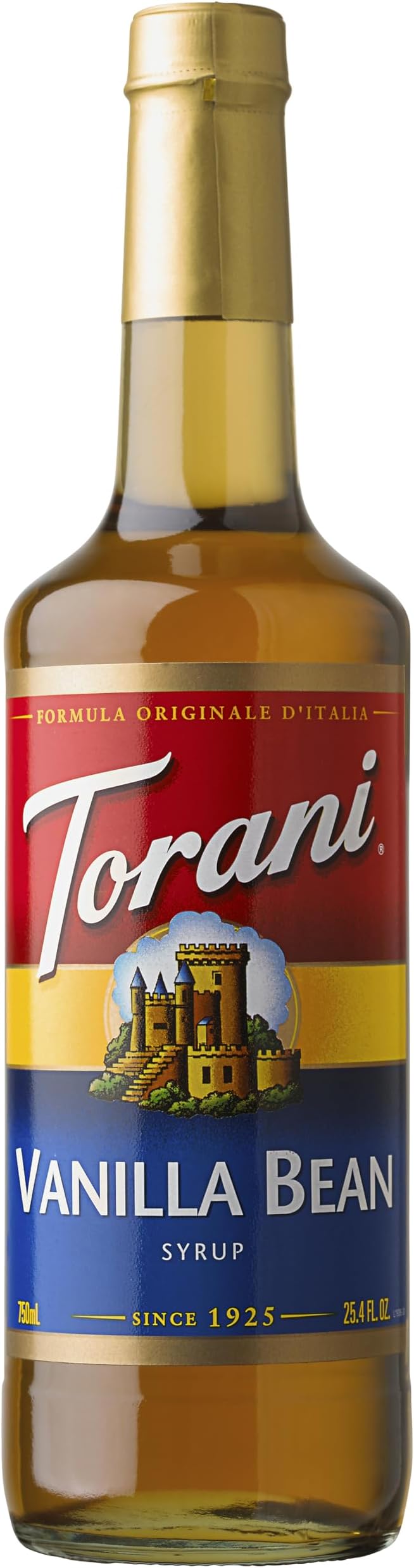 Torani Vanilla Bean Syrup for Drinks, 25.4 Ounce